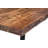 Caren Acacia Solid Wood Top Metal Base Dining Table