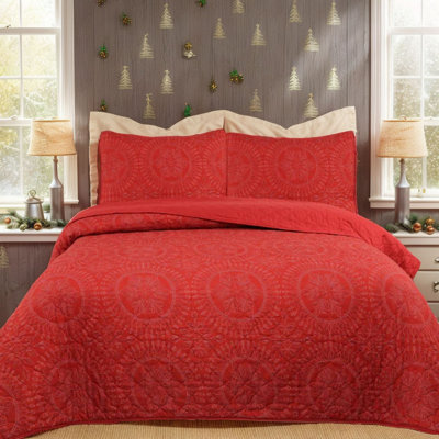 Marcielo Lightweight All Season Reversible Comforter Quilt Set with Shams