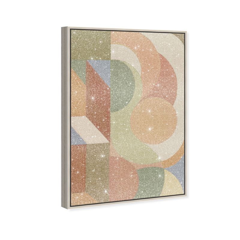 Adore You More Canvas Abstract Print by Oliver Gal, Black Frame, 10 x 15, 37"H x 55"W, Silver Floater Frame