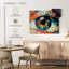 Œil abstrait sur toile-1493007805