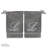Ensemble de serviettes 2 pièces 100% coton monogramme-26072294-26086743