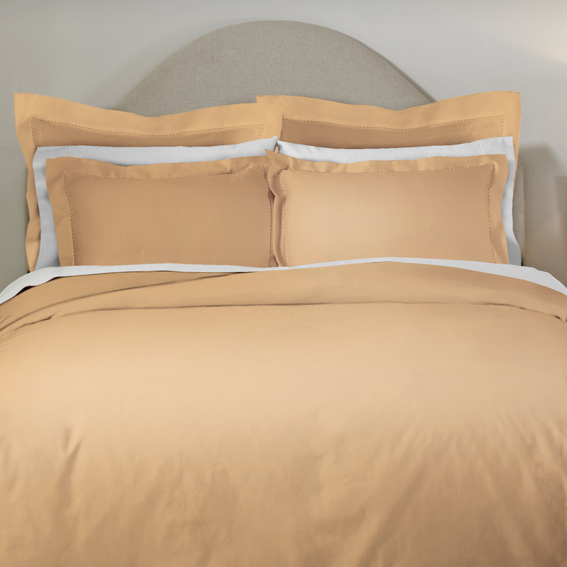 Ensemble de housse de couette en coton à densité de tissage longue 620 fils, Double / Grand, Bleu sarcelle