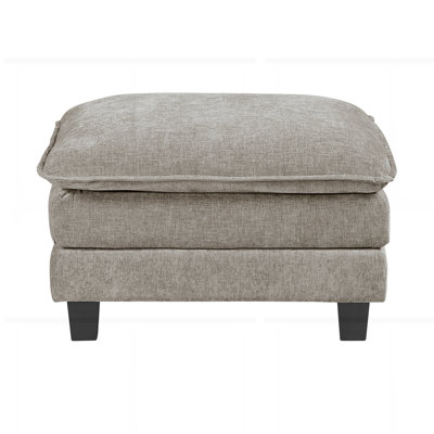  Chenille Fabric Upholstery Modern Style Ottoman（Only Ottoman）
