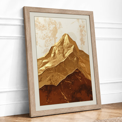Golden Peak Rustic - Framed Print
