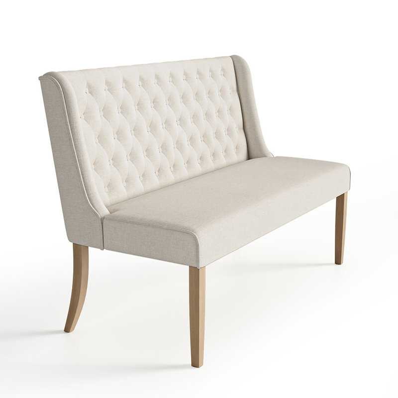 Coshatt Linen Upholstered Bench