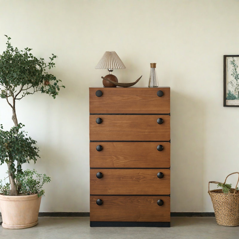 Rustic Antique Solid Wood Hallway Cabinet