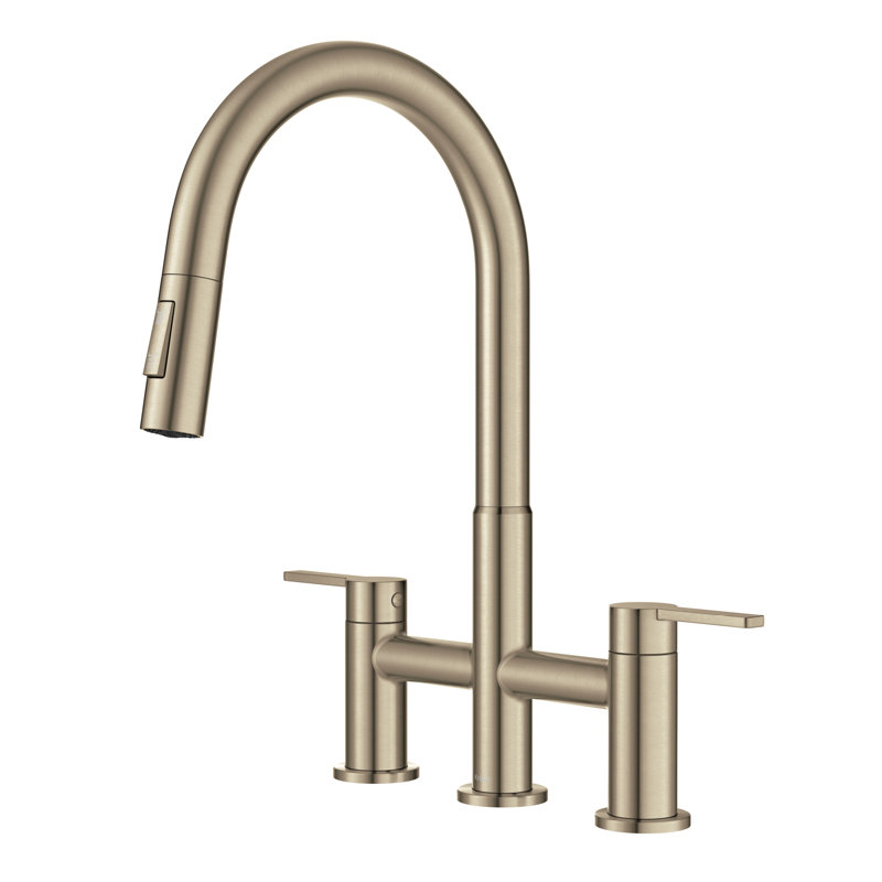 Robinet de cuisine pont KRAUS Oletto, Laiton antique