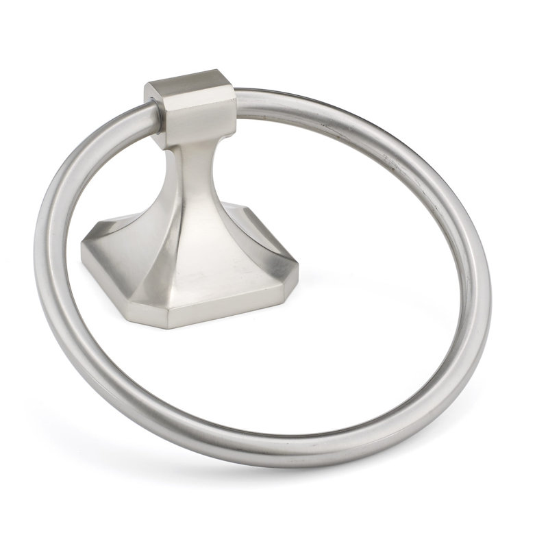 Riviera Towel Ring, Brushed Nickel