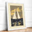 Sailboat in Motion Coastal - Framed Print-1057552338-1057552339