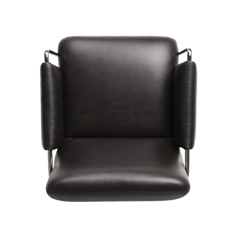 Sherman Leather Swivel Task Chair, Sonoma Black