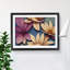 Blooming Flowers Art Deco - Single Picture Frame Print-739123810-739123811