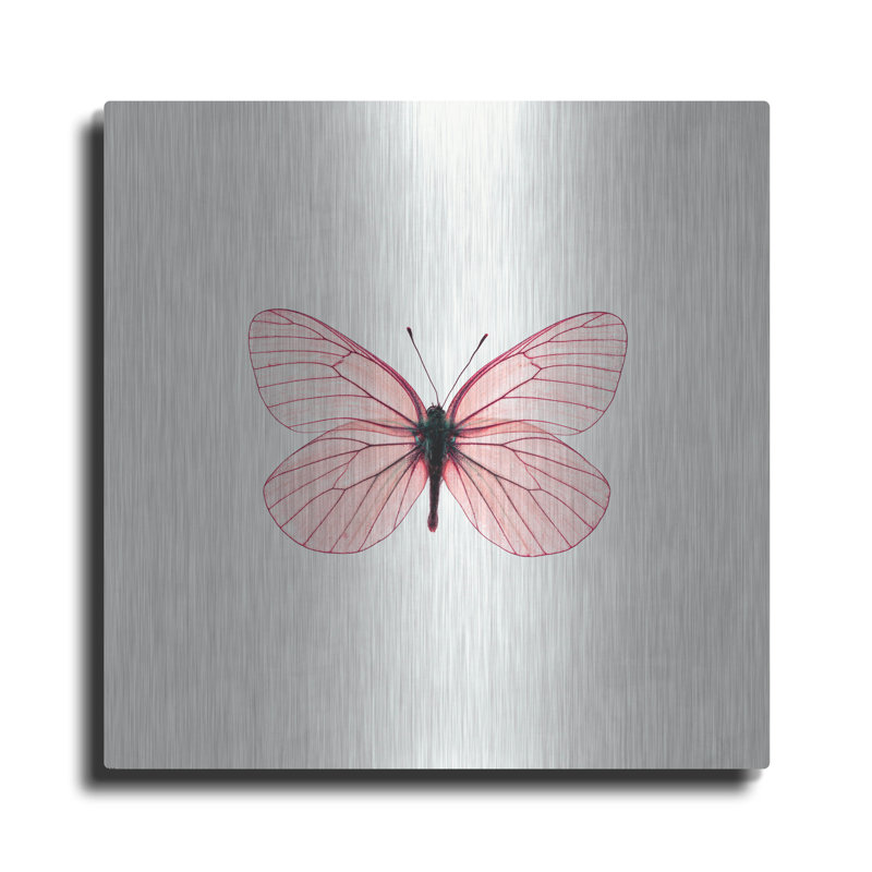 «Papillon rose» par PhotoINC Studio, H 36 po x l 36 po