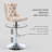 360°Swivel Bar Stools with Sliver Base-245266678