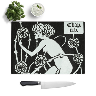 Hermaphroditus by Aubrey Beardsley Chopping Board
