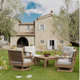 Riviera Outdoor 5 - Piece Teak Conversation Set