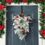 28"H Christmas Flocked Pinecone & Berry Teardrop