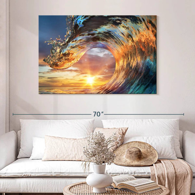 Gillard Curling Ocean Wave, H 32 po x l 48 po