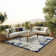 Allijah Floral Blue/Grey Indoor/Outdoor Area Rug