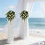 Colonne de fleurs évidée en PVC, pilier à DEL avec motif de nuage pour décoration de mariage