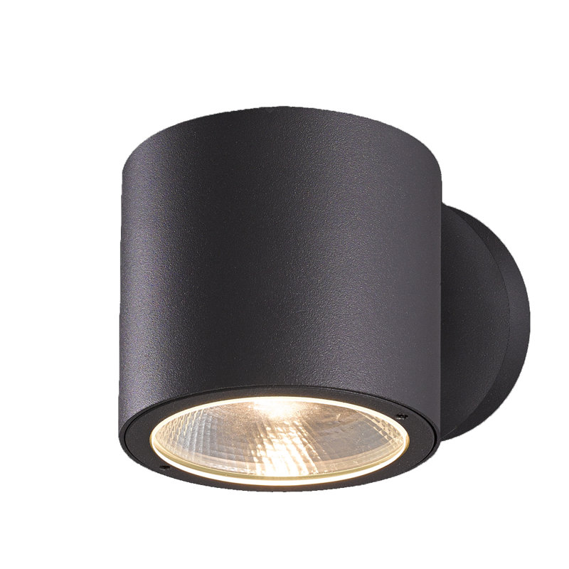 Volume LED Outdoor Wall Light, Black