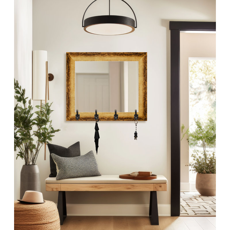 Miroir Tecopa, Or bruni / acier