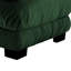 Canapé modulaire Erico avec coussins et accoudoirs LSF, chenille verte de 119 cm