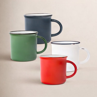 Tinware Stoneware Mug