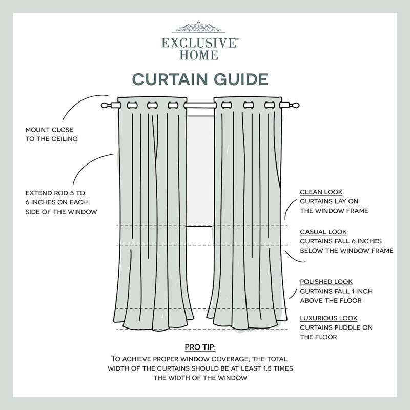 Semi Sheer Curtain Pair, White, 54" W x 108" L