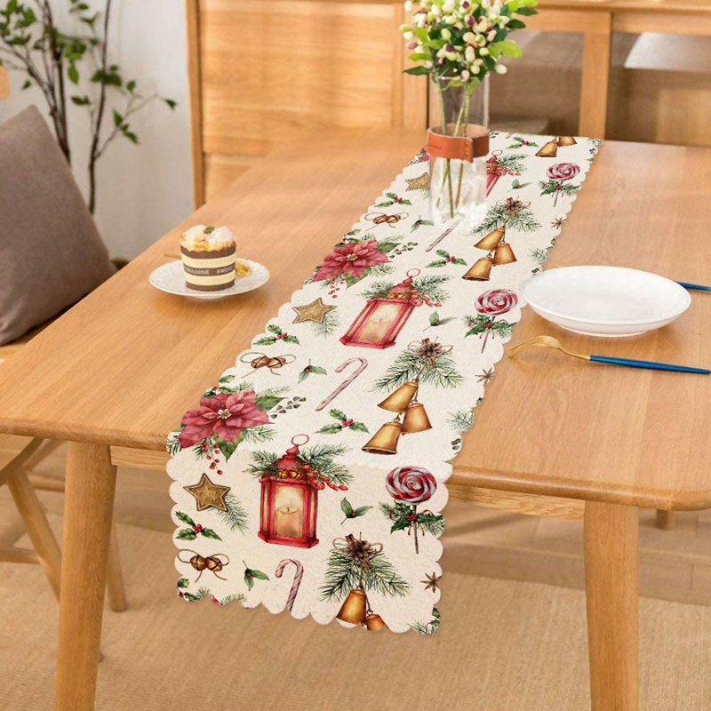 Chemin de table de Noël et des Fêtes, idéal pour la décoration festive