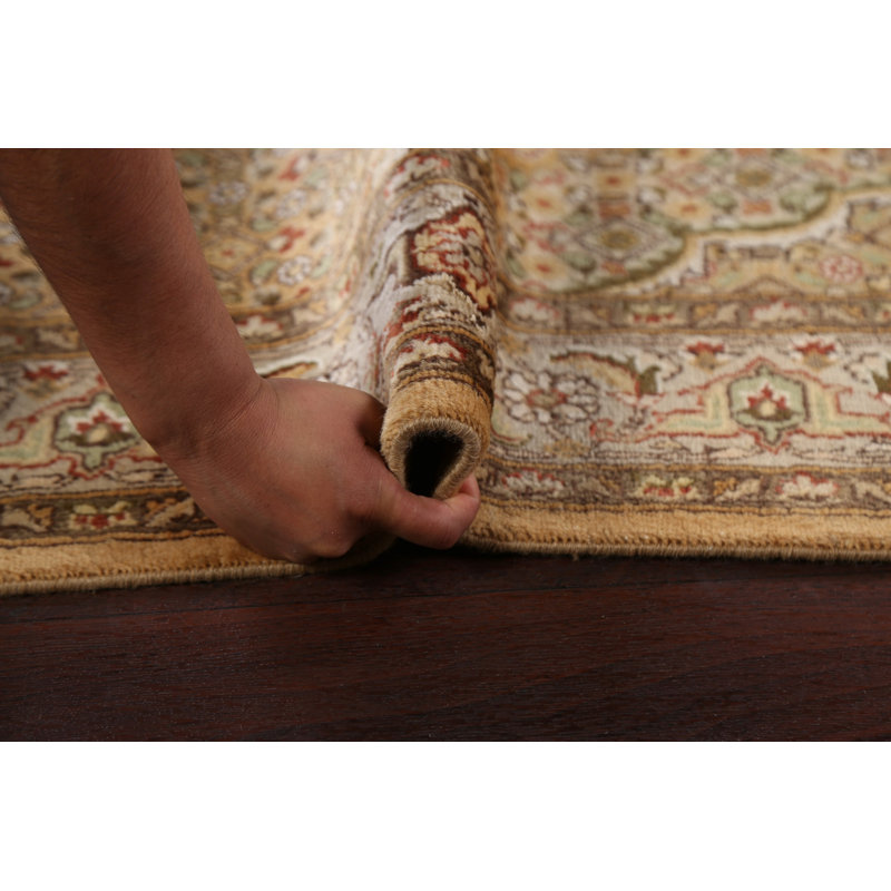 Tapis Tabriz Mahi végétal noué à la main 4 x 6