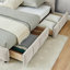Upholstered Bed with Thick Fabric, Floor Bed-110263129-111530400-122900085