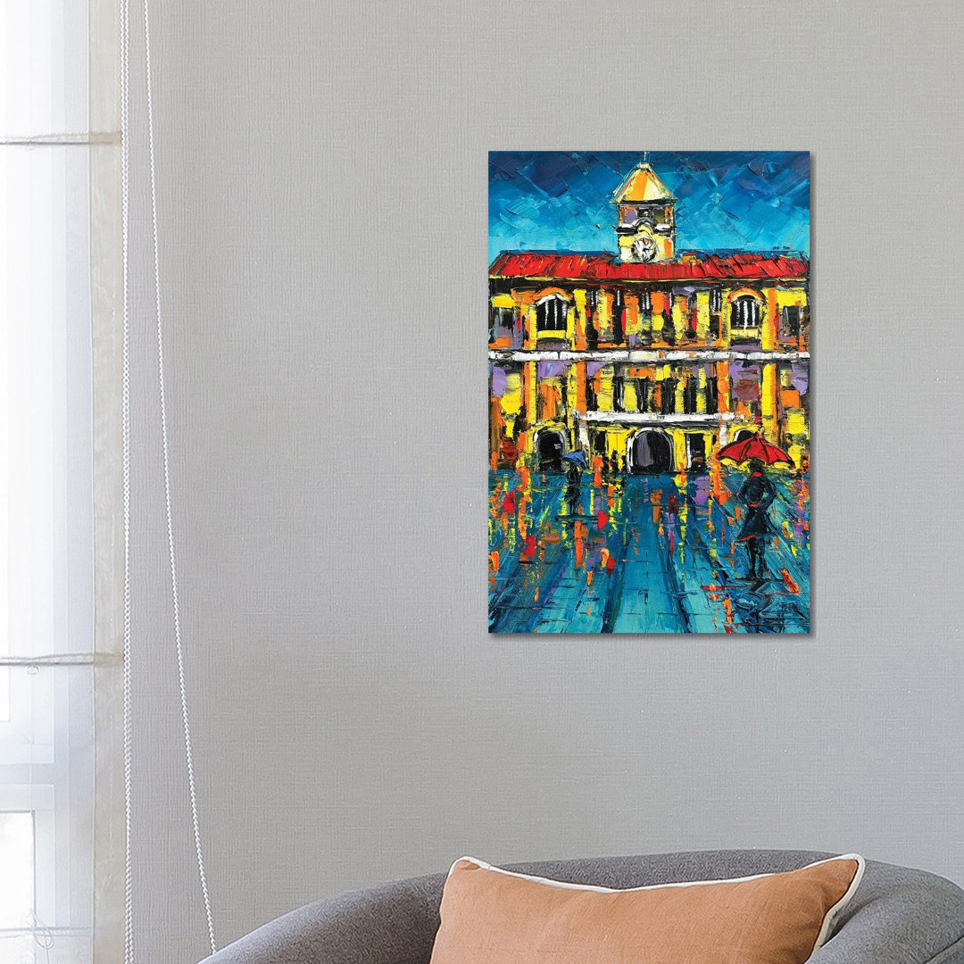 San Francisco Ferry Building von Lisa Elley - Galerie-verpackte Leinwand Giclée auf Leinwand