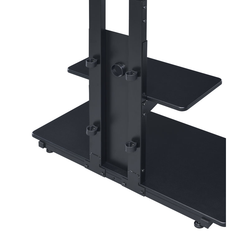 Syverson Unfinished TV Stand for TVs up to 75", Black