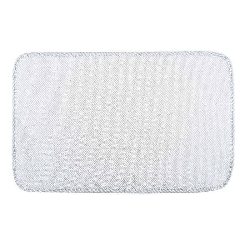 Aspen Bath Rug, Silver