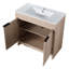 Freestanding Bathroom Vanity 36". White Ceramic Sink & 2 Soft-Close Cabinet Doors. Plain Oak Fire. Adjustable Shelf. Metal Handles. Solid Plywood Particle Fraction 36 Inch Chest. Hint. Hardy Segment