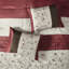 Édredon 7 pièces Red King - broderie ornement en tissu 2 taies décoratives, 3 coussins décoratifs, 1 jupe de lit Lavable à la machine-119448718-119448717