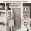 Rangement au-dessus de la toilette en bois autoportant avec tablette-1471566526