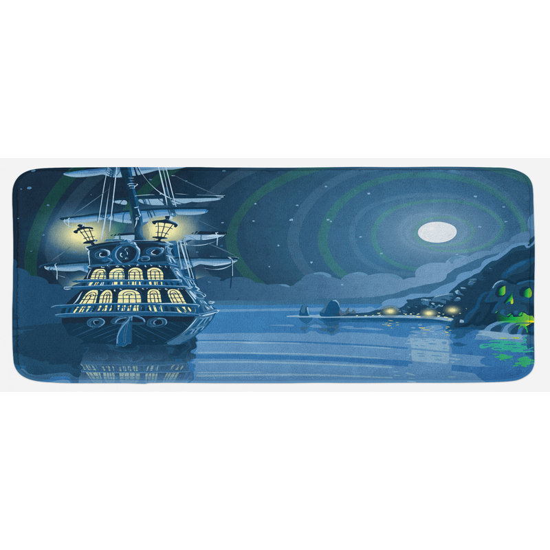 Tapis de cuisine nautique
