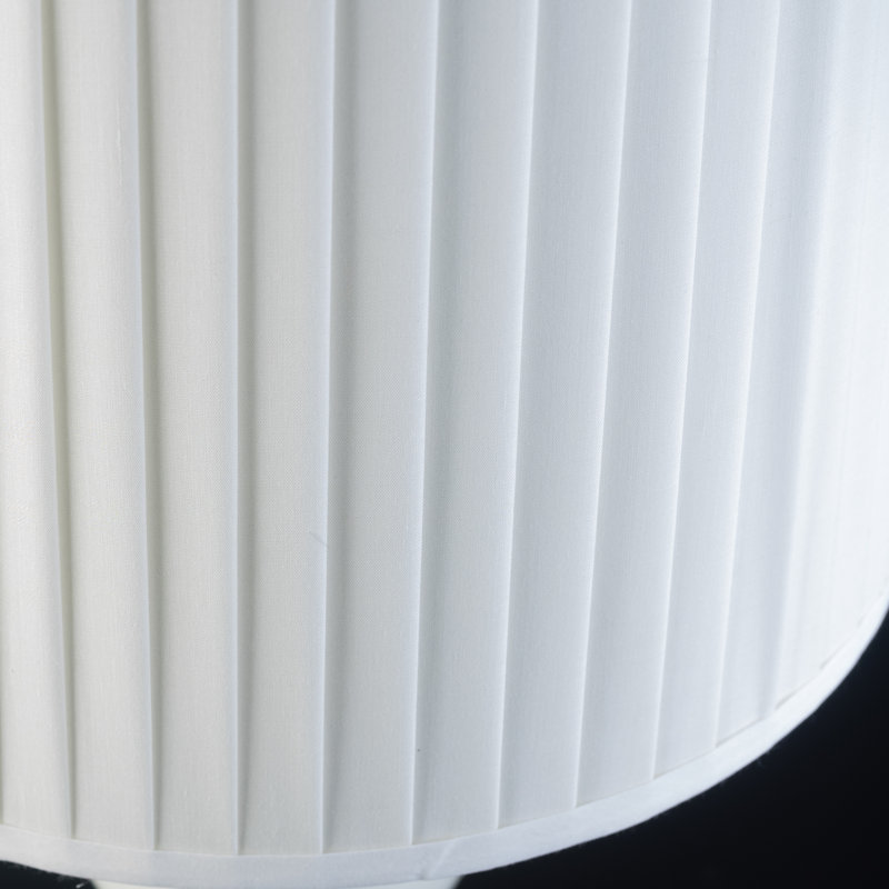 35cm Cotton Pleated Empire Lamp Shade, Ivory