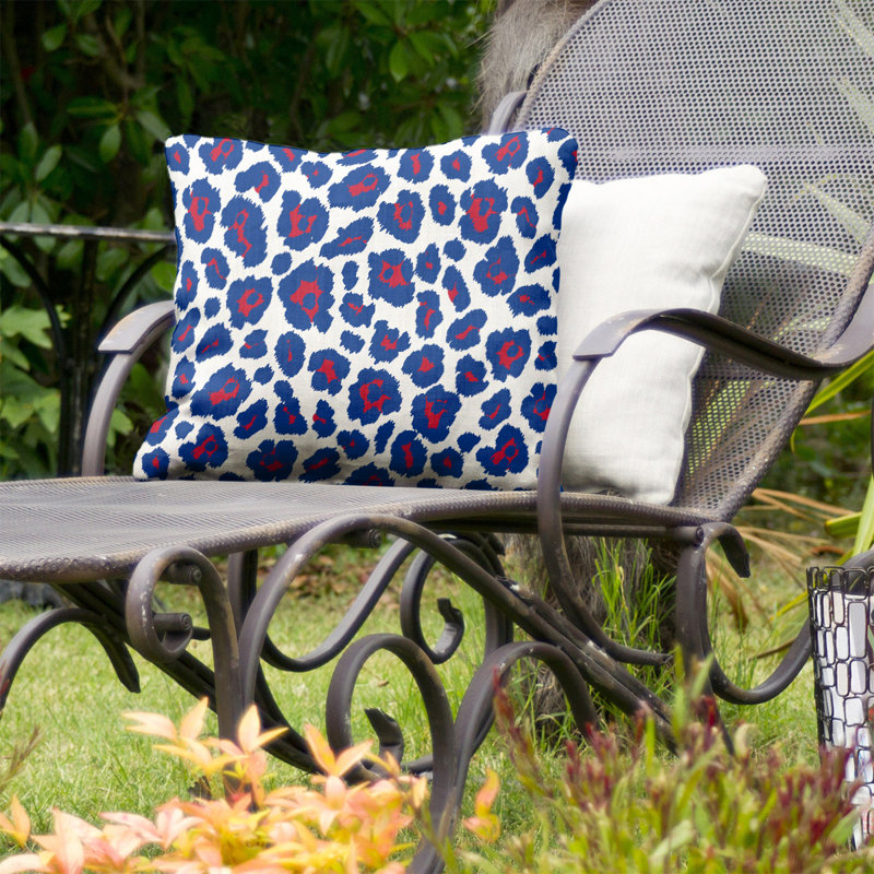 Housse et insert de coussin extérieur Fly, 20 po X 20 po, Blanc / Bleu / Rouge
