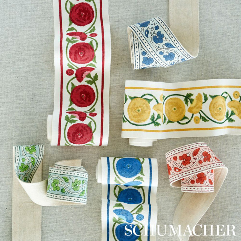 Saranda Flower Embroidery Tape, Marigold