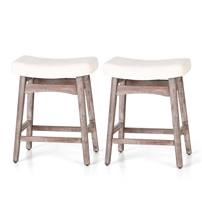 Tabouret de bar et de comptoir 24 po Ambistroie, Blanc