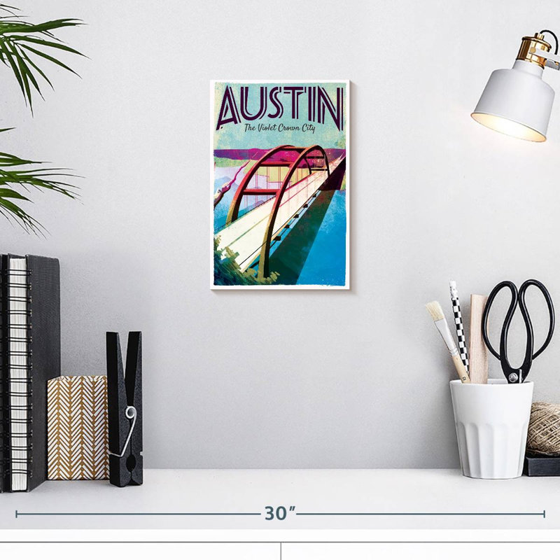 Austin Poster, 12" H x 8" W