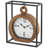 Iron Quartz movement / Crystal Tabletop Clock in Black
