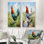 «Farm Rooster Countryside Meadow I», ensemble de 2 reproductions d'art sur toile