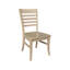 Chaise d'appoint à dossier échelle en bois massif Sardinia-119352827