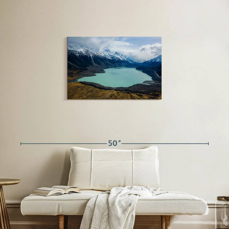 Ravi tranquille, lac Tasman, H 20 po x l 30 po