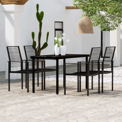 Hadlea 4 - Person Patio Dining Set with Rectangular Table