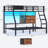 Bed  With 4 Storage Drawers & Shelves & Bedside Caddy, Twin  Beds With Charging Station & Led Lights, Metal Bed With Safety Guardrail & Angled Ladder-1972363519
