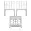 Ivy Twin Headboard And Nightstand Set – Navy Blue-602419320-602419321-588203215